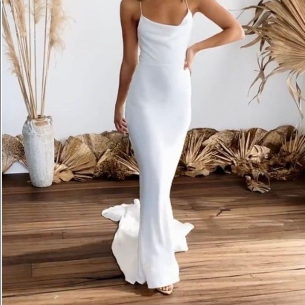 Grace Loves Lace honey silk wedding gown